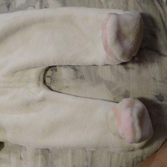 baby girls white fleece monkey bars onesie nwt - Picture 17 of 17